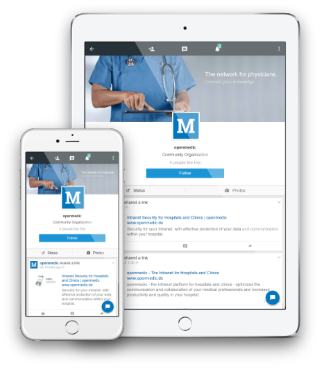 iPad and iPhone show mobile openmedic page